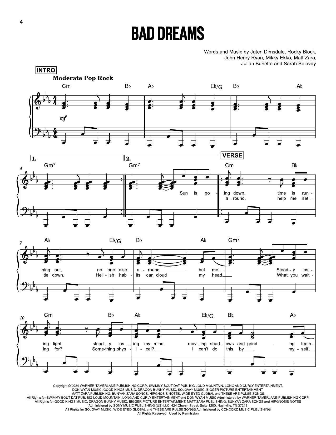 Produktgalerie: Seite 1 von 1 Bad Dreams, Teddy Swims