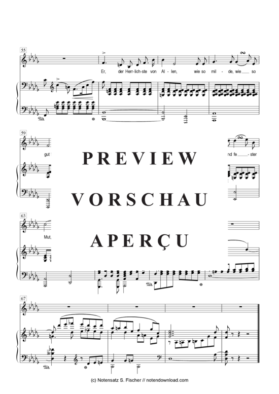 Product gallery: Page 6 of 6 Er, der Herrlichste von Allen  , , Piano and Voice