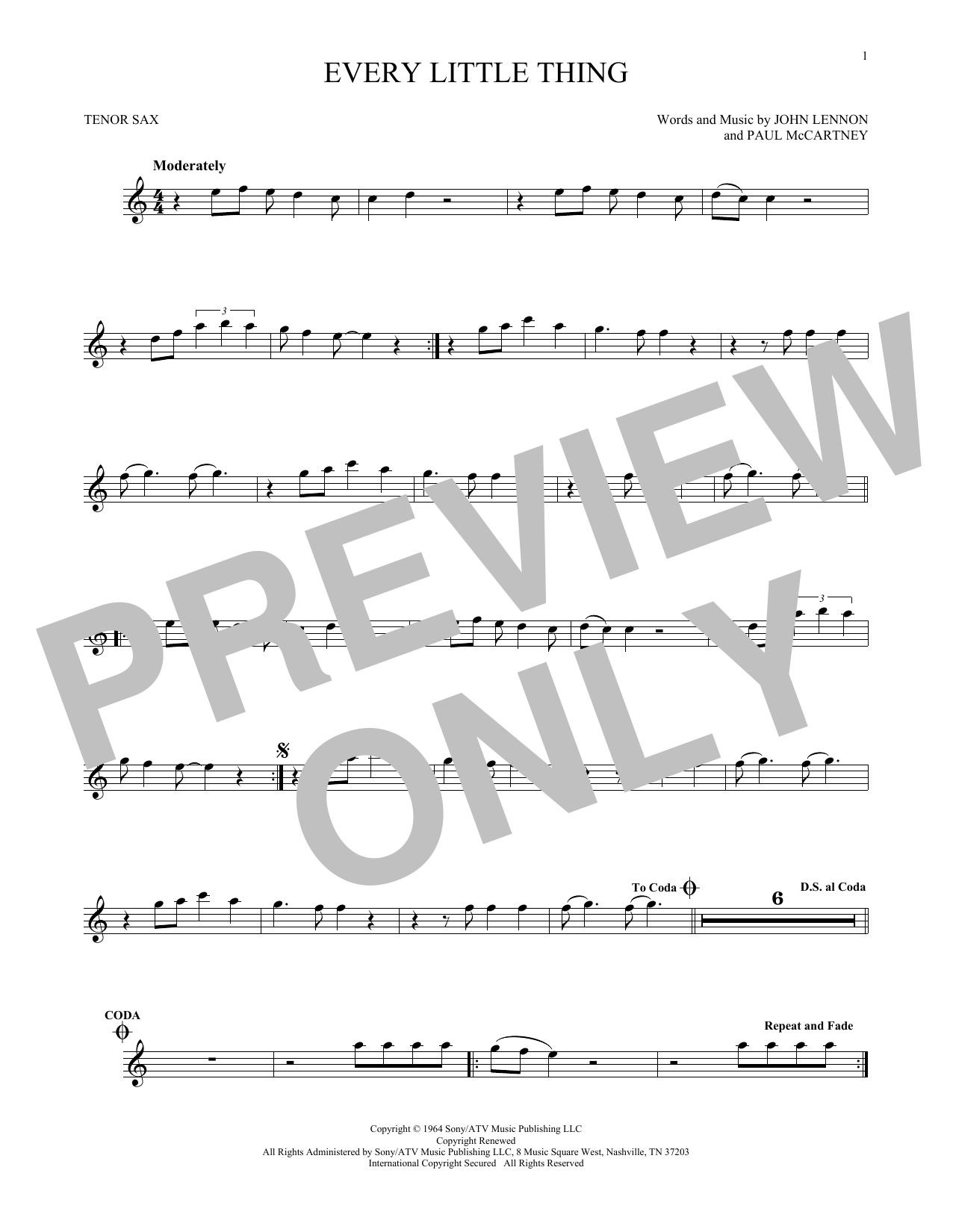 Product gallery: Page 1 of 1 Every Little Thing, The Beatles