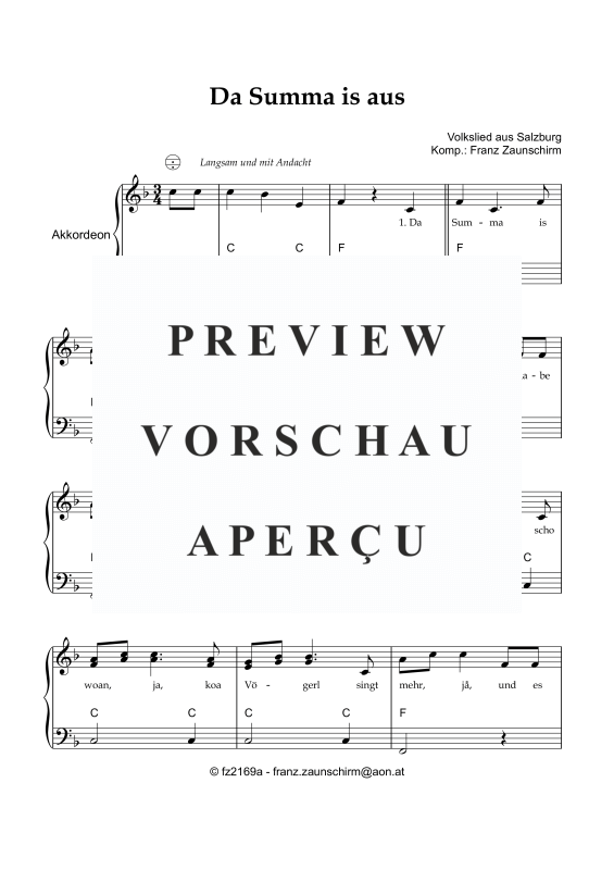 Product gallery: Page 2 of 3 Da Summa is aus, , (accordion and vocals)