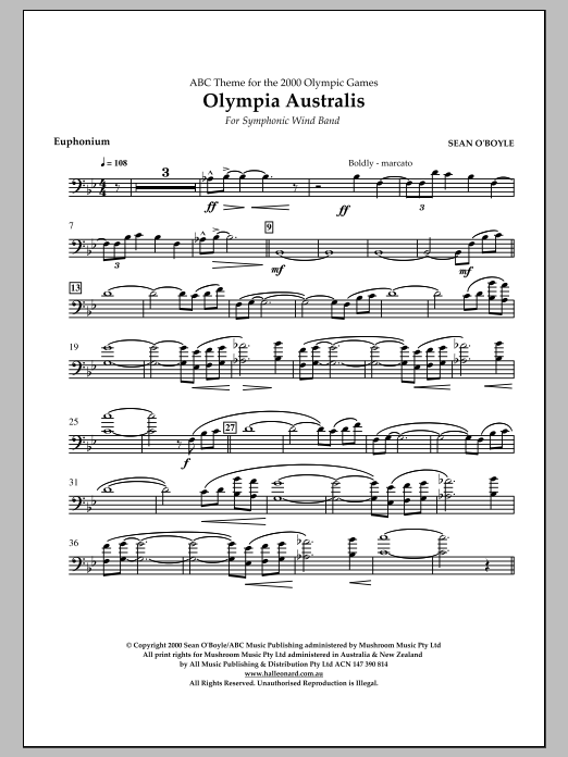 Produktbild zu:  Olympia Australis (Symphonic Wind Band) - Euphonium - 