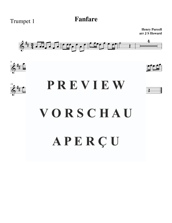 Produktgalerie: Seite 5 von 8 Fanfare, , Trompeten Quartett