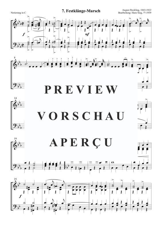 Produktgalerie: Seite 2 von 7 Festklänge-Marsch, , Posaunenchor