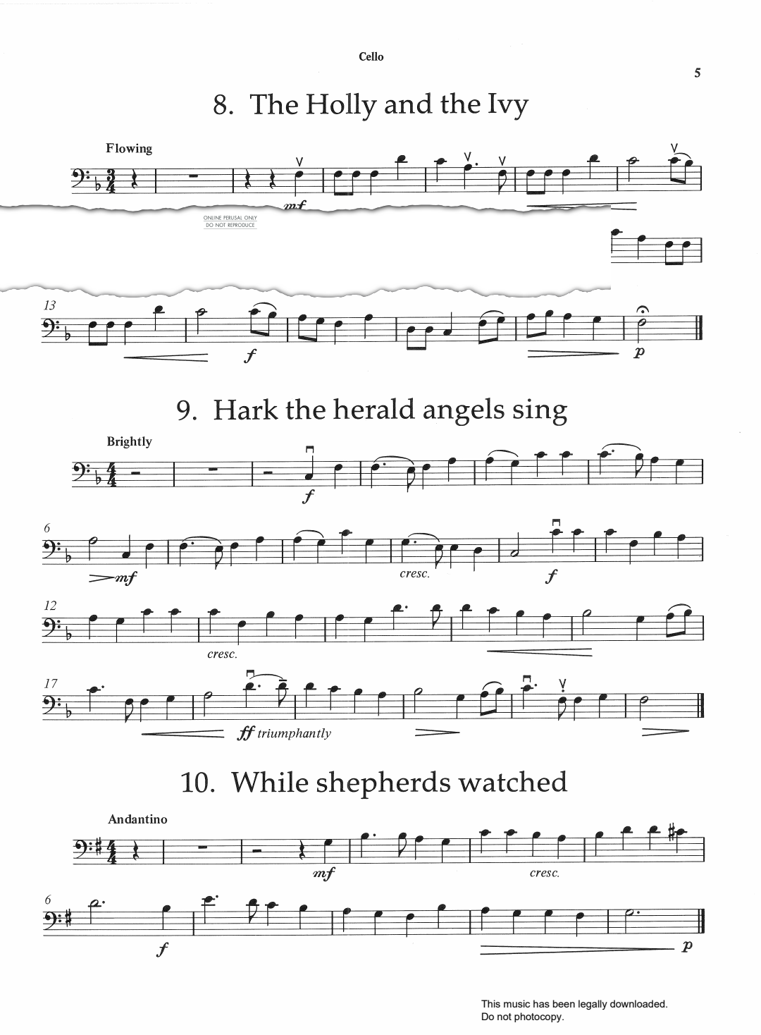 Produktgalerie: Seite 1 von 1 Hark The Herald Angels Sing, Felix Mendelssohn, Klavier, Violoncello