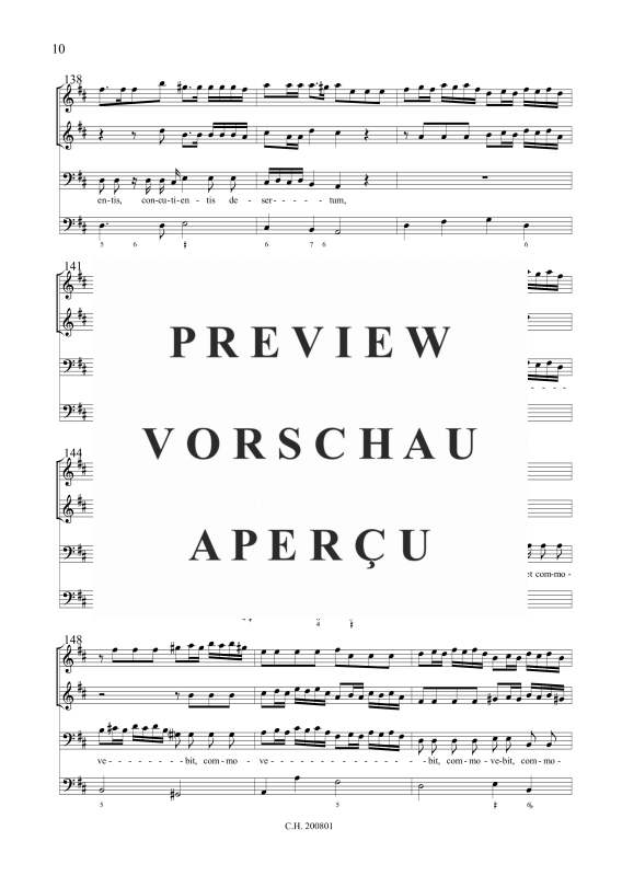 Produktgalerie: Seite 11 von 11 Vox Domini super aquas (Psalm 29), , Gemischtes Ensemble Bass, 2 Violinen und BC