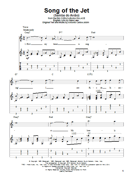 Product picture to: Song Of The Jet (Samba do Aviao)