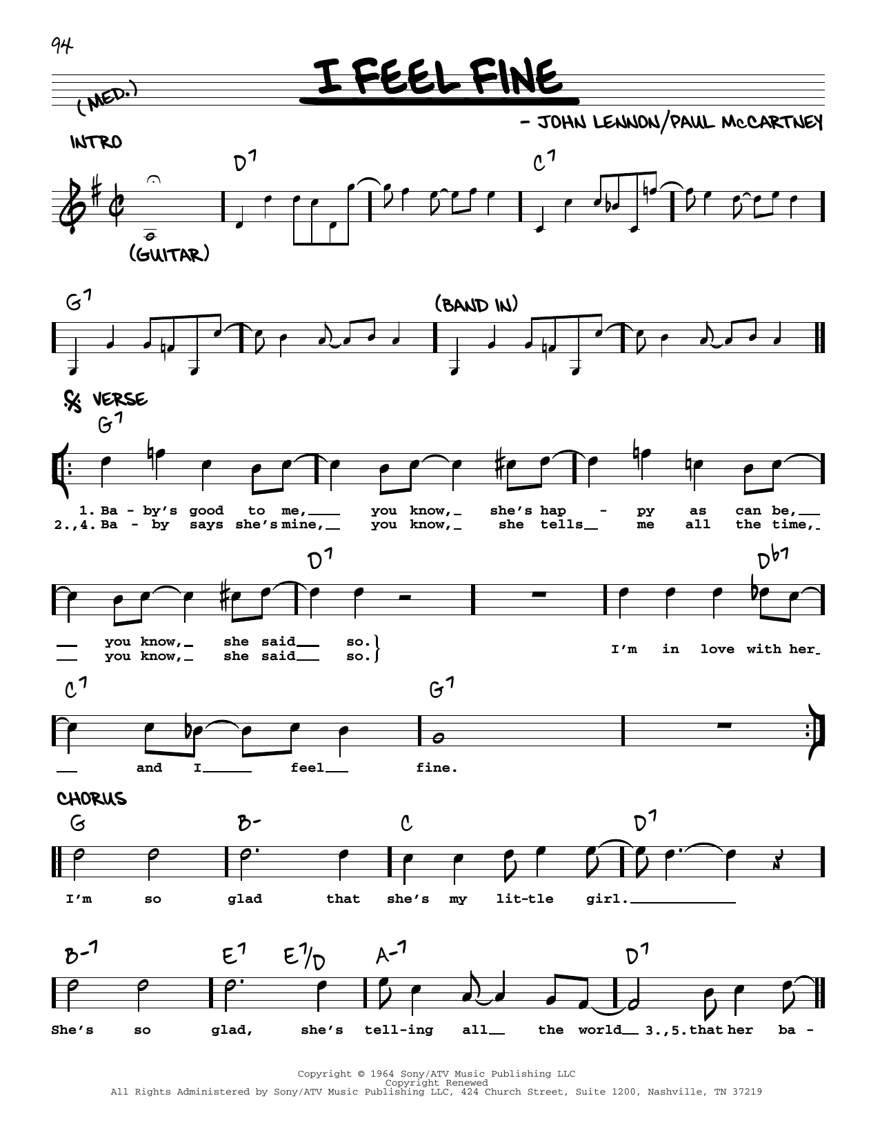 Product gallery: Page 1 of 1 I Feel Fine [Jazz version], The Beatles