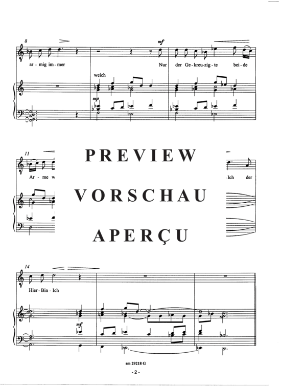 Product gallery: Page 4 of 12 Ecce Homo, 5 Sätze , , (soprano/tenor + organ)