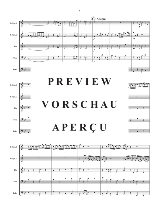 Produktgalerie: Seite 7 von 19 Rejoice Greatly, Daughter of Zion , , (Blechbläser Quintett)