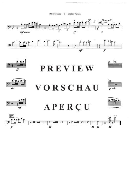 Product gallery: Page 15 of 21 Shadow-Graph , , (Euphonium Quartet)