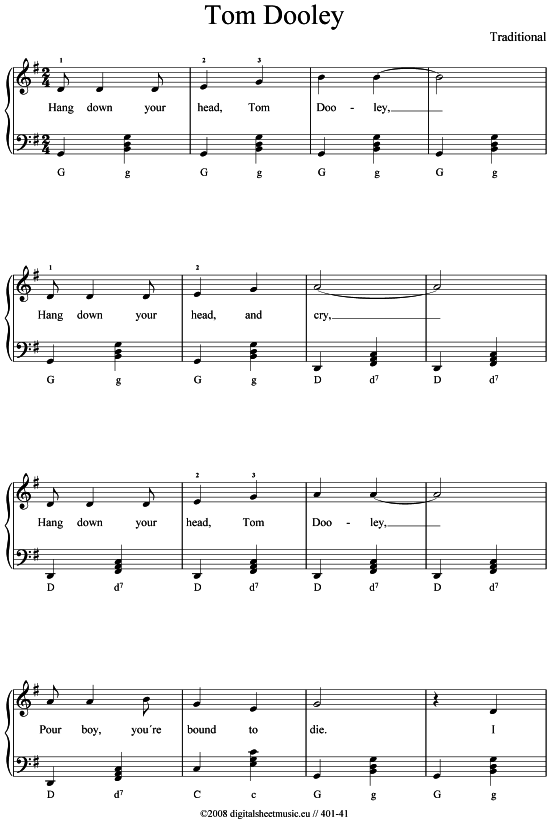 Product picture to: Tom Dooley Traditional