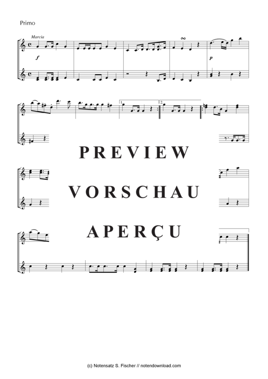 Produktgalerie: Seite 5 von 5 Zwei Märsche , , (Klavier vierhändig)