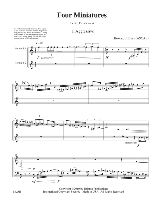 Produktbild zu: Four Miniatures Howard J. Buss