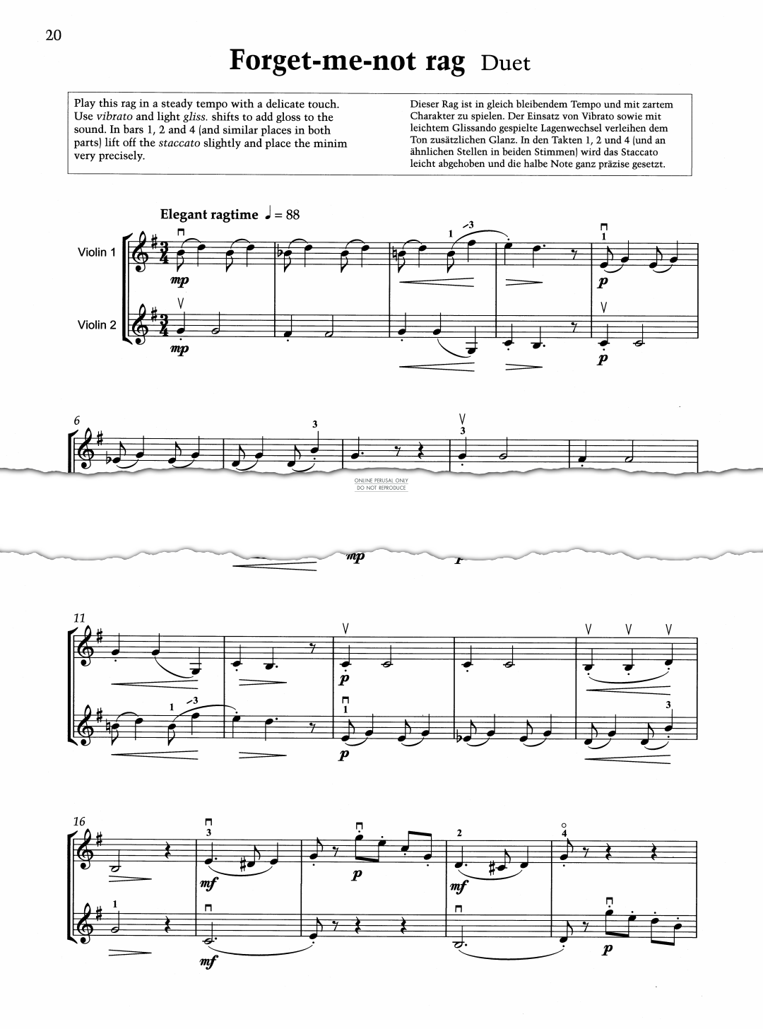 Produktgalerie: Seite 1 von 1 Forget-me-not Rag, Mary Cohen, Violine