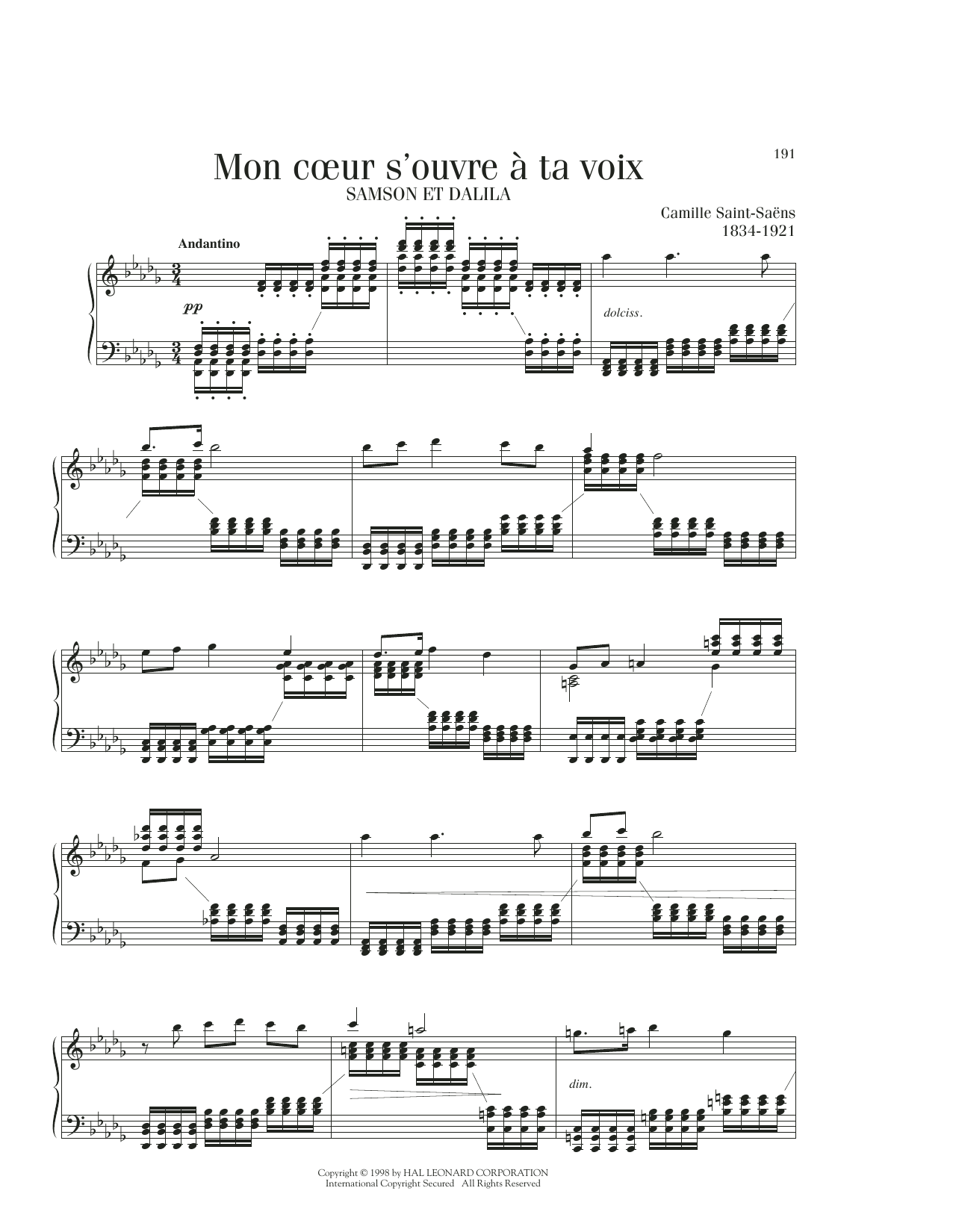 Produktbild zu: Delilah's Aria (Mon Coeur S'Ouvre A Ta Voix)