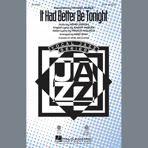 cover: It Had Better Be Tonight, Michael Buble, Chor