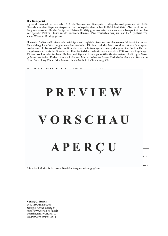 Product gallery: Page 5 of 11 Der gantz Psalter Davids, Bd. 3, Psalm 61 - 90, , (mixed choir)