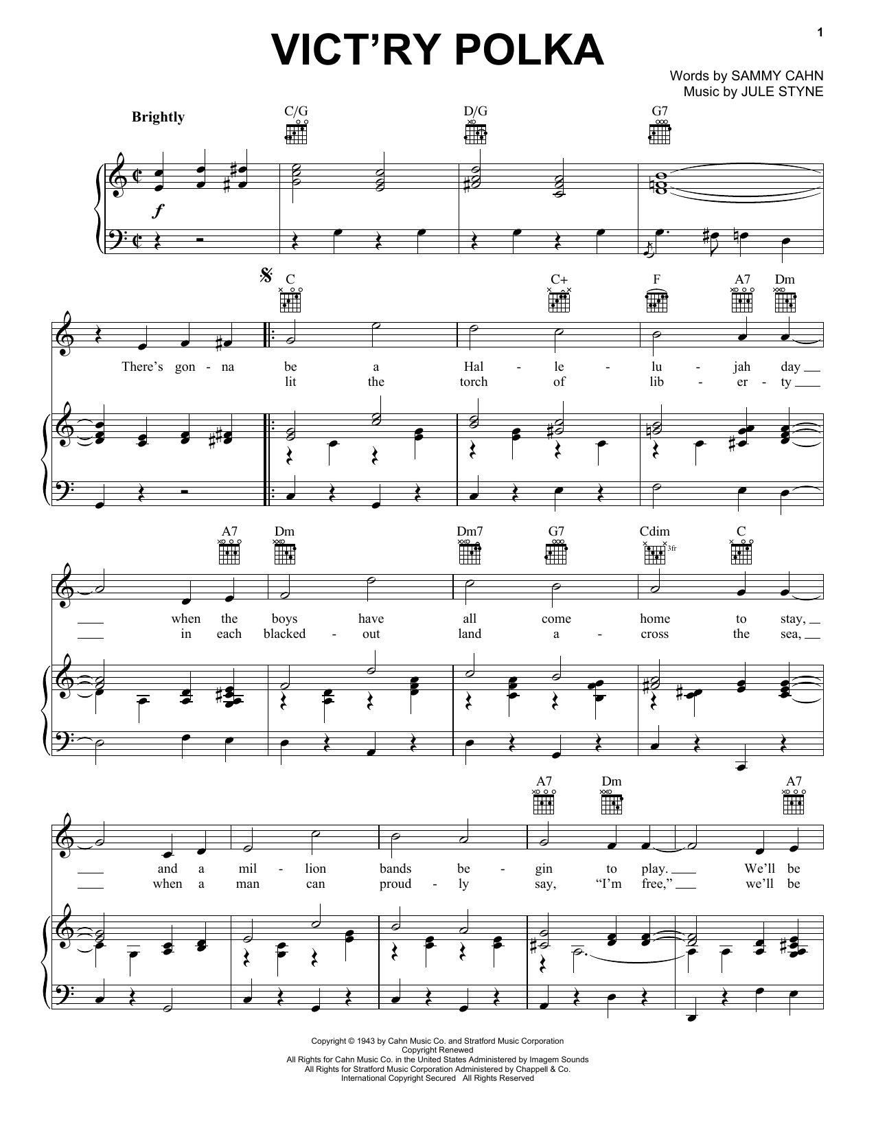 Product gallery: Page 1 of 1 Vict'ry Polka, Jule Styne