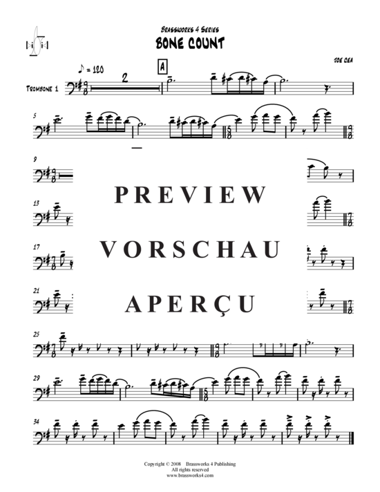 Product gallery: Page 6 of 8 Bone Count , , (Trombone Quartet)