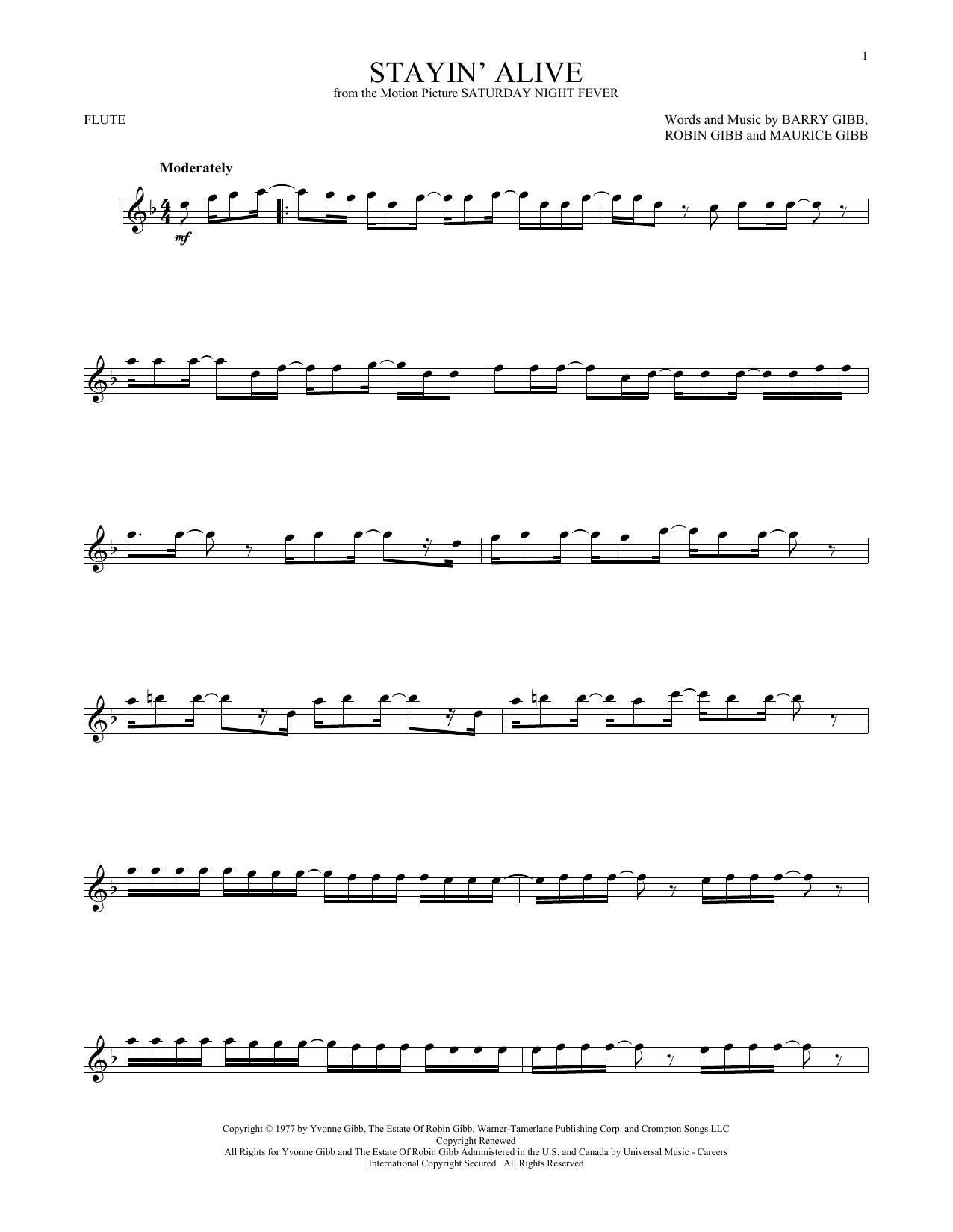 Product gallery: Page 1 of 1 Stayin' Alive, The Bee Gees