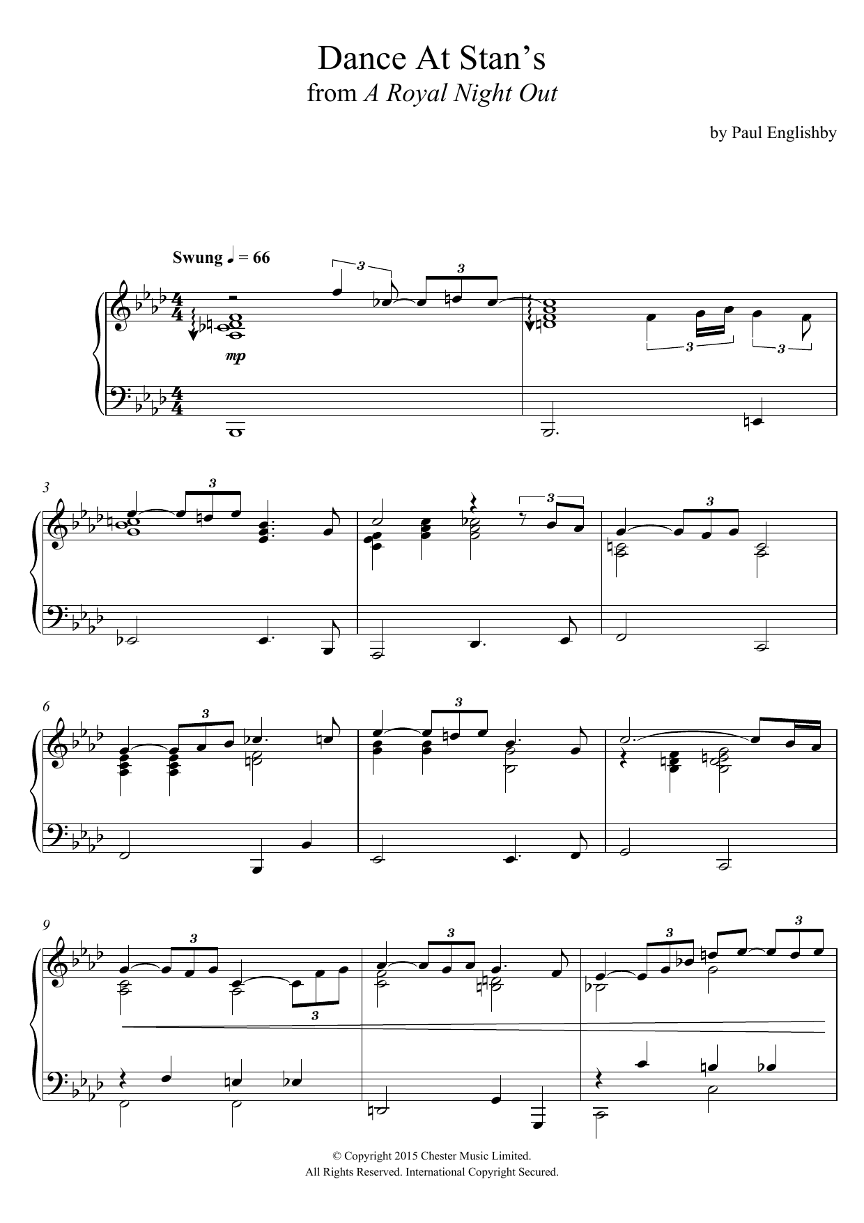Produktbild zu: Dance At Stan's (From 'A Royal Night Out')