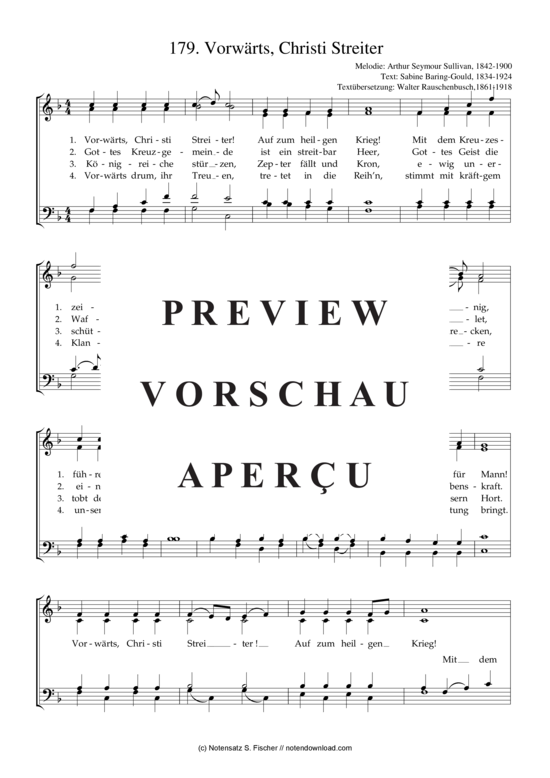 gallery: Vorwärts, Christi Streiter , , (Gemischter Chor)
