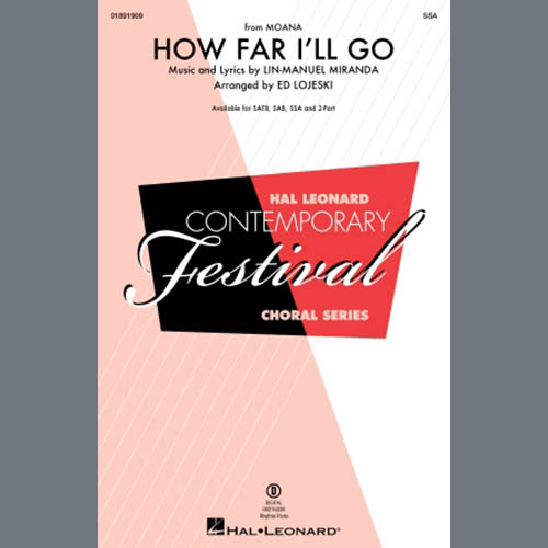 Produktbild zu: How Far I'll Go (from Moana) (arr. Ed Lojeski)