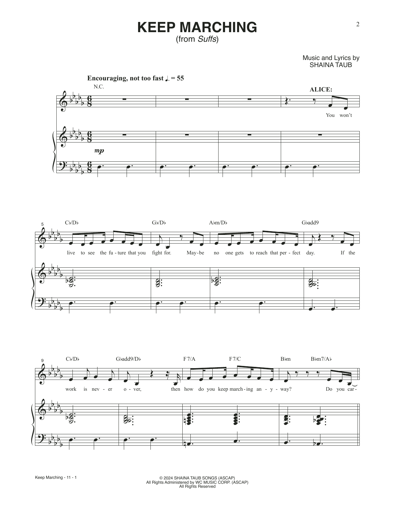 Produktbild zu: Keep Marching (from Suffs)