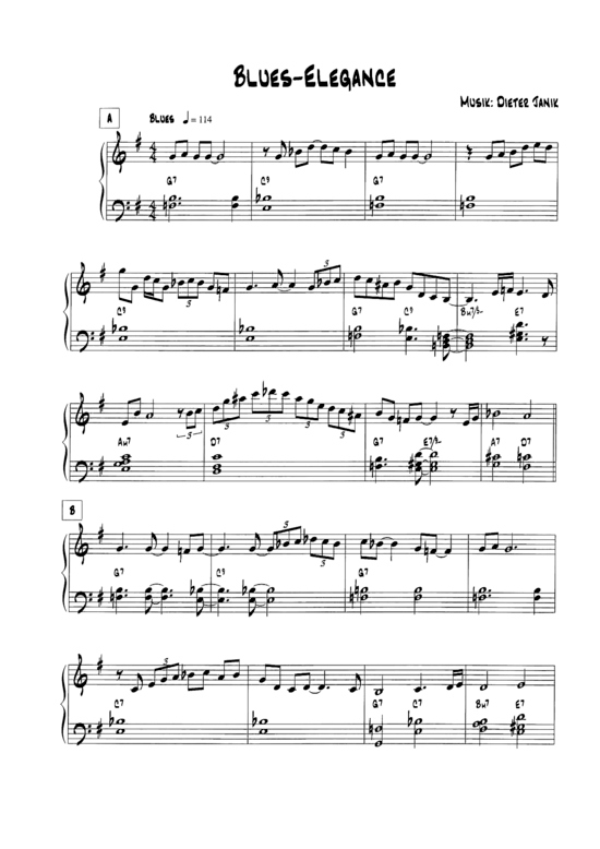 Produktbild zu: Blues-Elegance Dieter Janik (2015)
