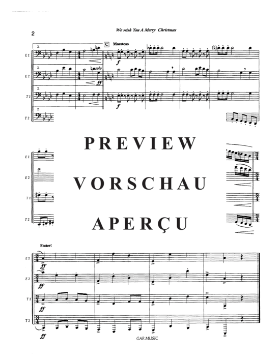 Product gallery: Page 4 of 10 We Wish You a Merry Christmas , , (Tuba Quartett EETT)