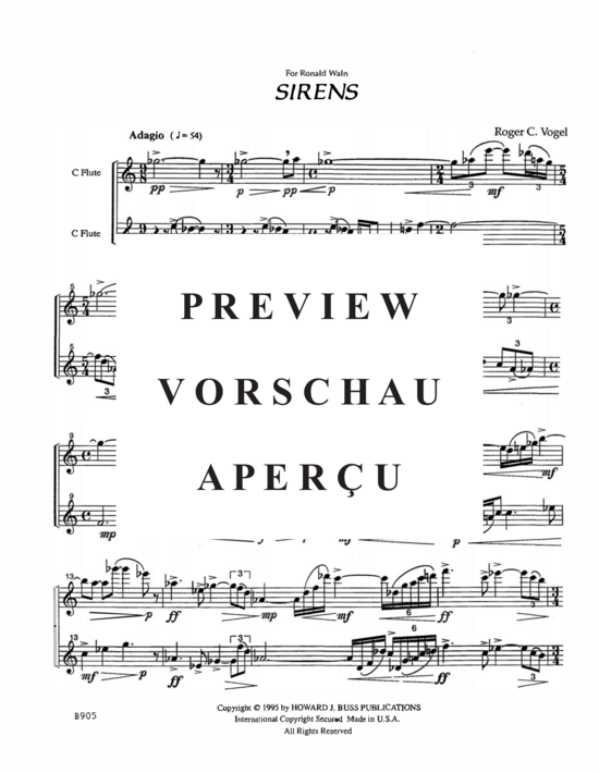 Product gallery: Page 10 of 21 Sirens , , (flute and alto flute/flute)