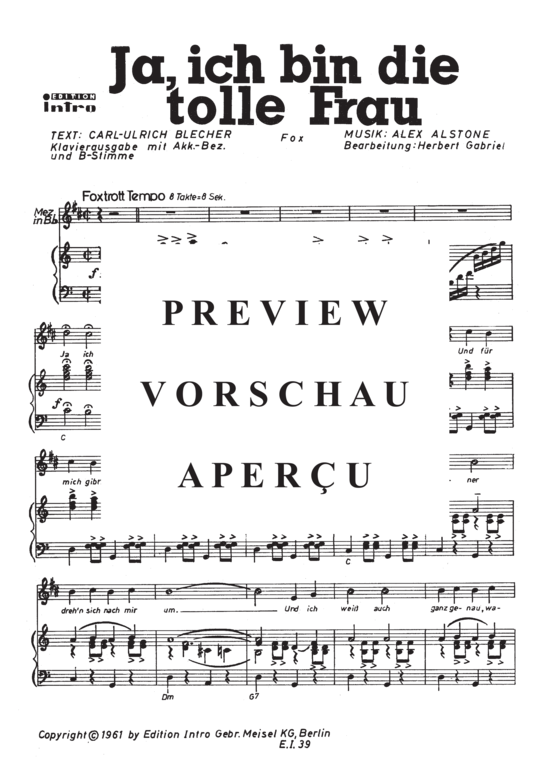 Produktgalerie: Seite 4 von 4 Ja, ich bin die tolle Frau, Durand, 	Angele, Klavier und Gesang