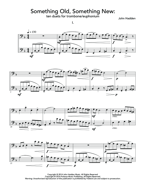 Product gallery: Page 1 of 11 Something Old, Something New, , (Duet trombone/euphonium)