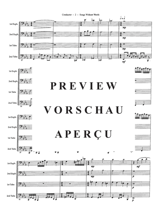 Product gallery: Page 5 of 21 Song Without Words , , (Tuba Quartett EETT)