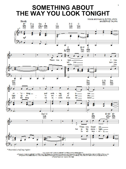 Produktbild zu: Something About The Way You Look Tonight