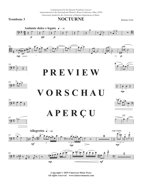 Product gallery: Page 16 of 21 Nocturne , , (Trombone Quartet)