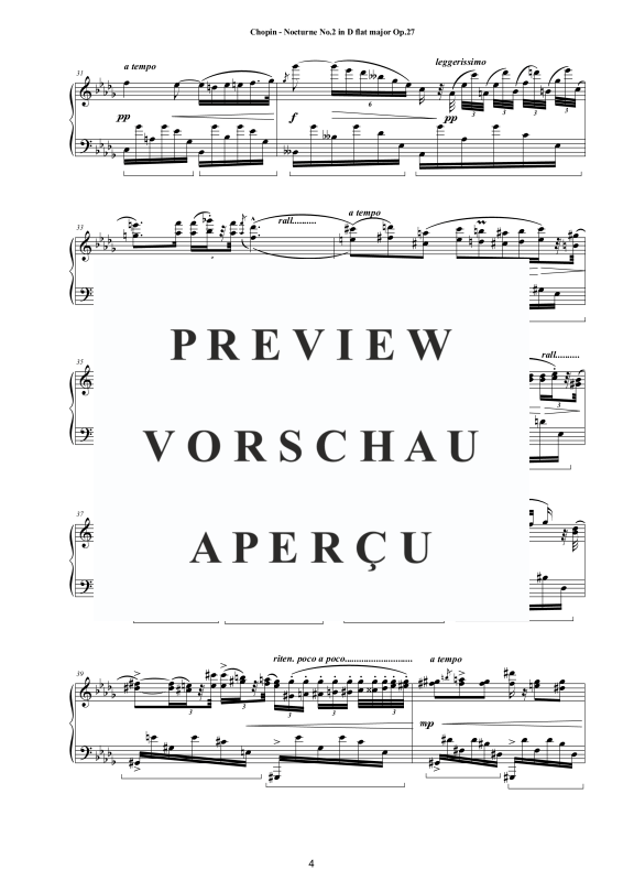 Produktgalerie: Seite 5 von 8 Nocturne Nr. 2 Des-Dur op. 27, , Klavier Solo