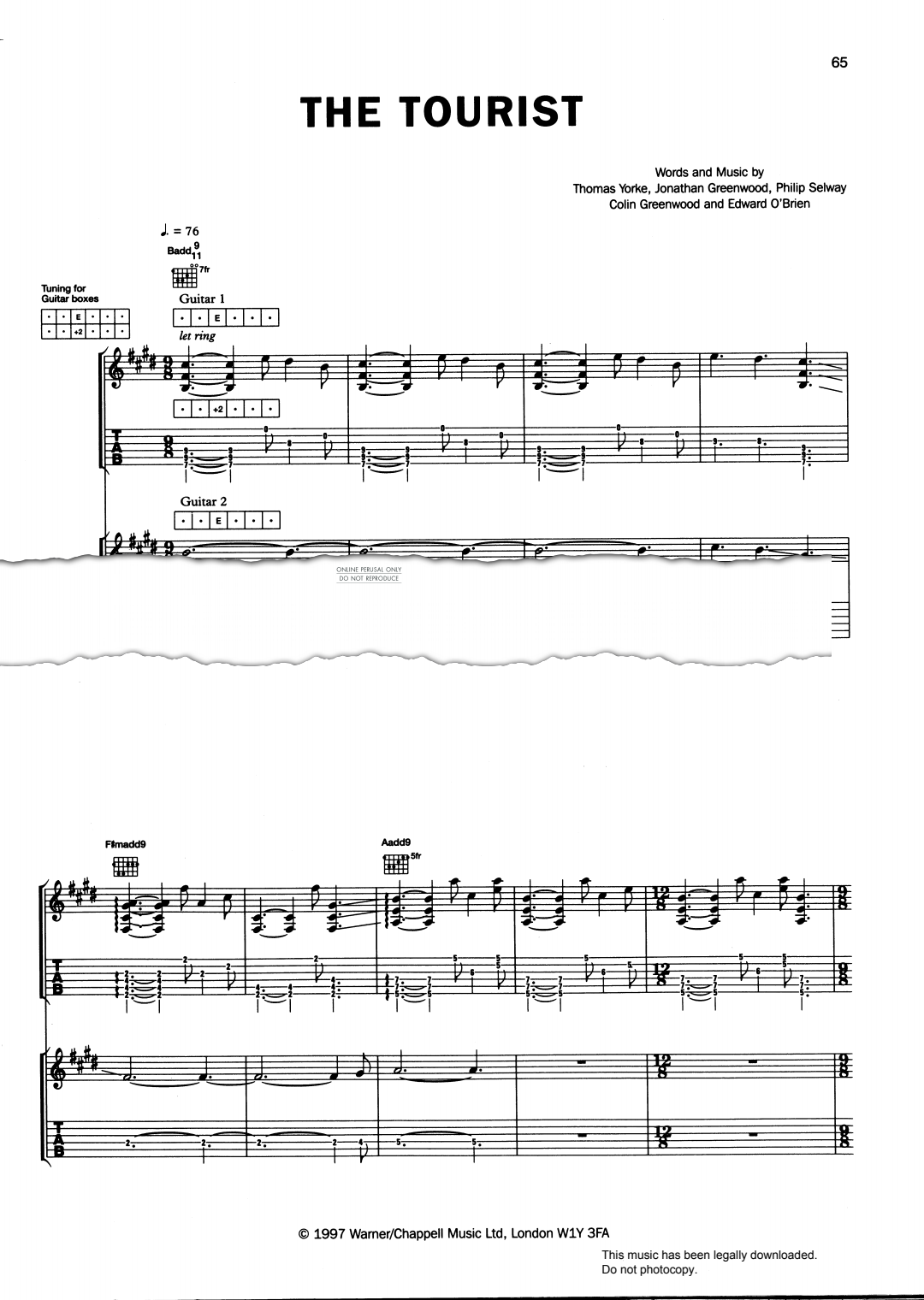 gallery: The Tourist, Radiohead, Gesang, Gitarre