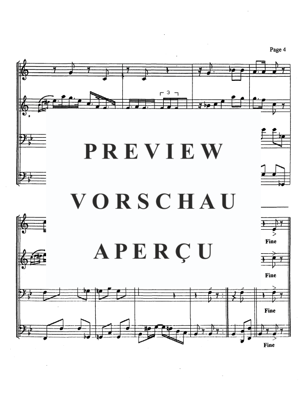 Produktgalerie: Seite 6 von 11 Cabbage Leaf Rag, , Blechbläser Quartett 2 Trompeten und 2 Posaunen