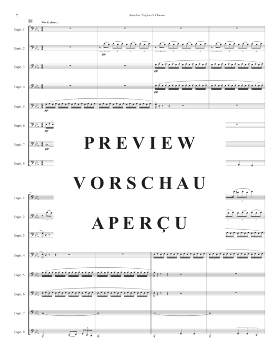 Product gallery: Page 3 of 21 Another Eupher´s Dream , , (Euphonium Ensemble 8 parts)