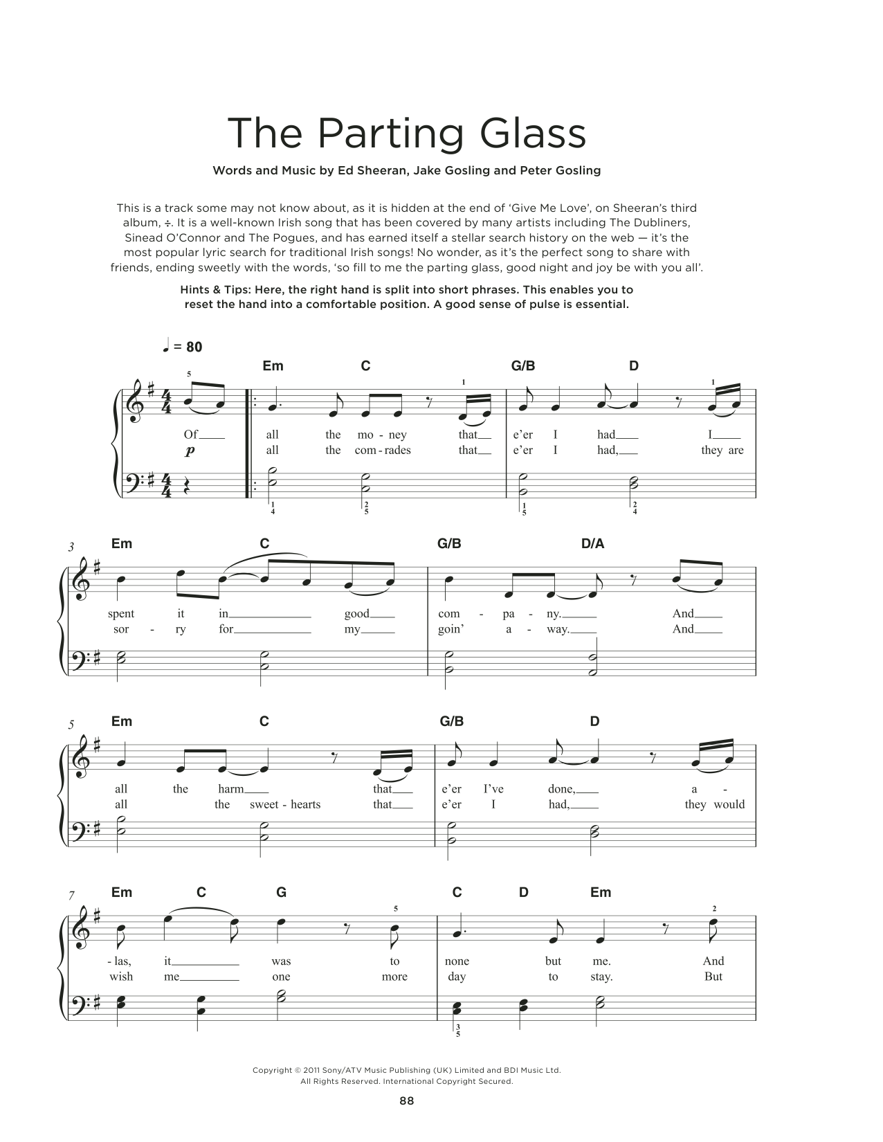 Produktbild zu: The Parting Glass