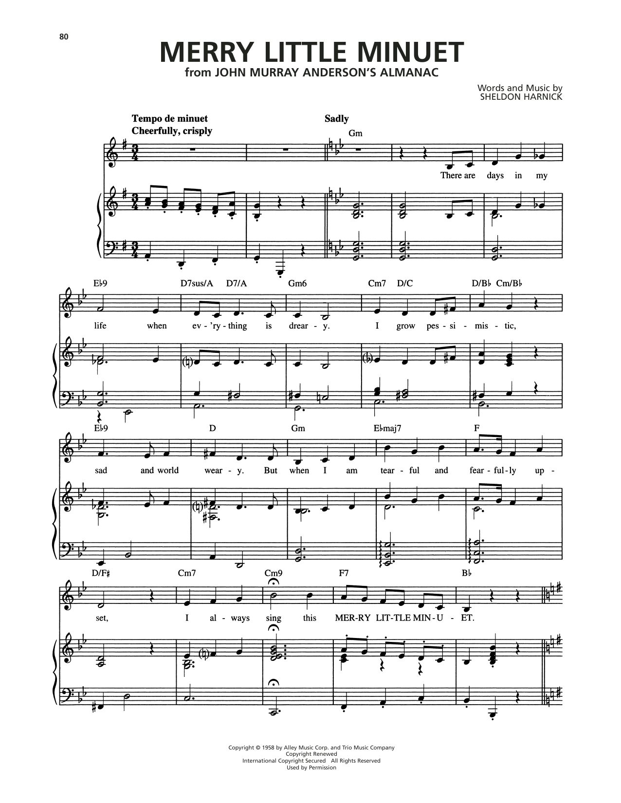 Produktbild zu: Merry Little Minuet (from She Loves Me)