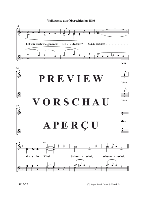 Product gallery: Page 3 of 3 Auf dem Berge, da wehet der Wind , , (mixed choir)