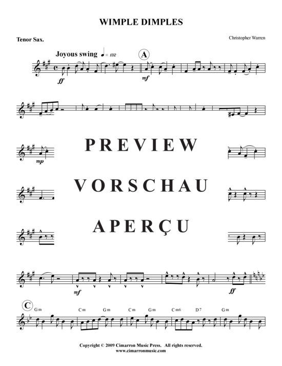 Product gallery: Page 11 of 12 Wimple Dimple , , (Saxophone quartet SATB)