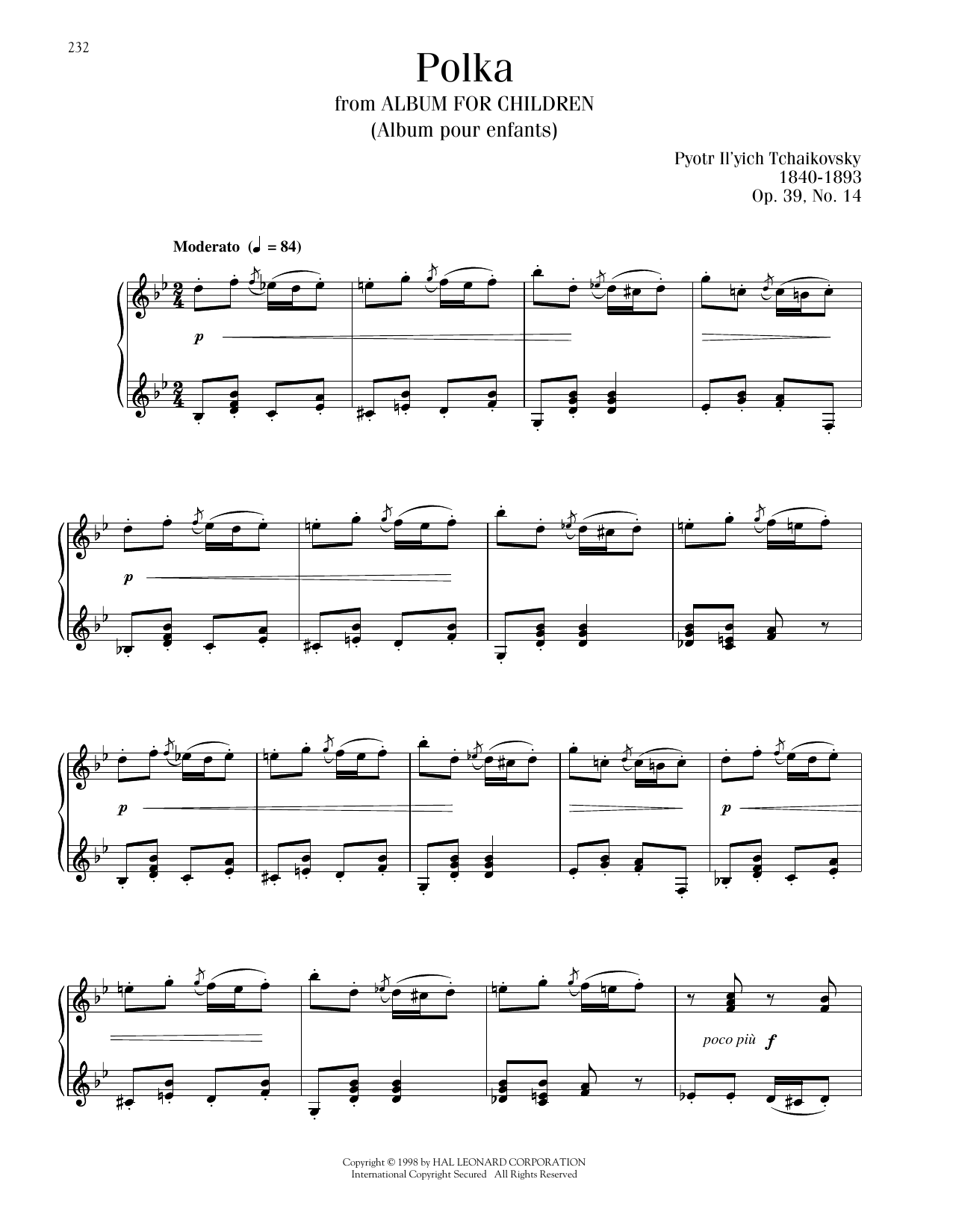 Produktbild zu: Polka, Op. 39, No. 14