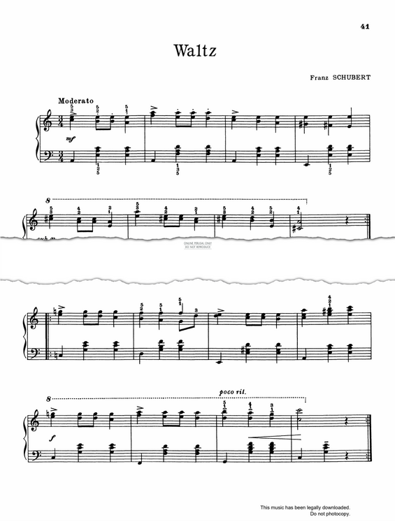 Produktgalerie: Seite 1 von 1 Waltz, Franz Schubert, Klavier