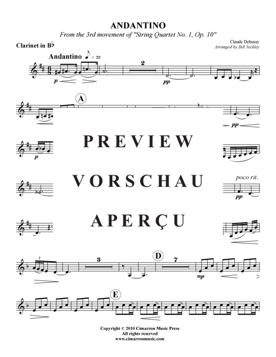Produktgalerie: Seite 9 von 16 Andantino (3.Satz) , ,  (Holzbläser-Quintett)