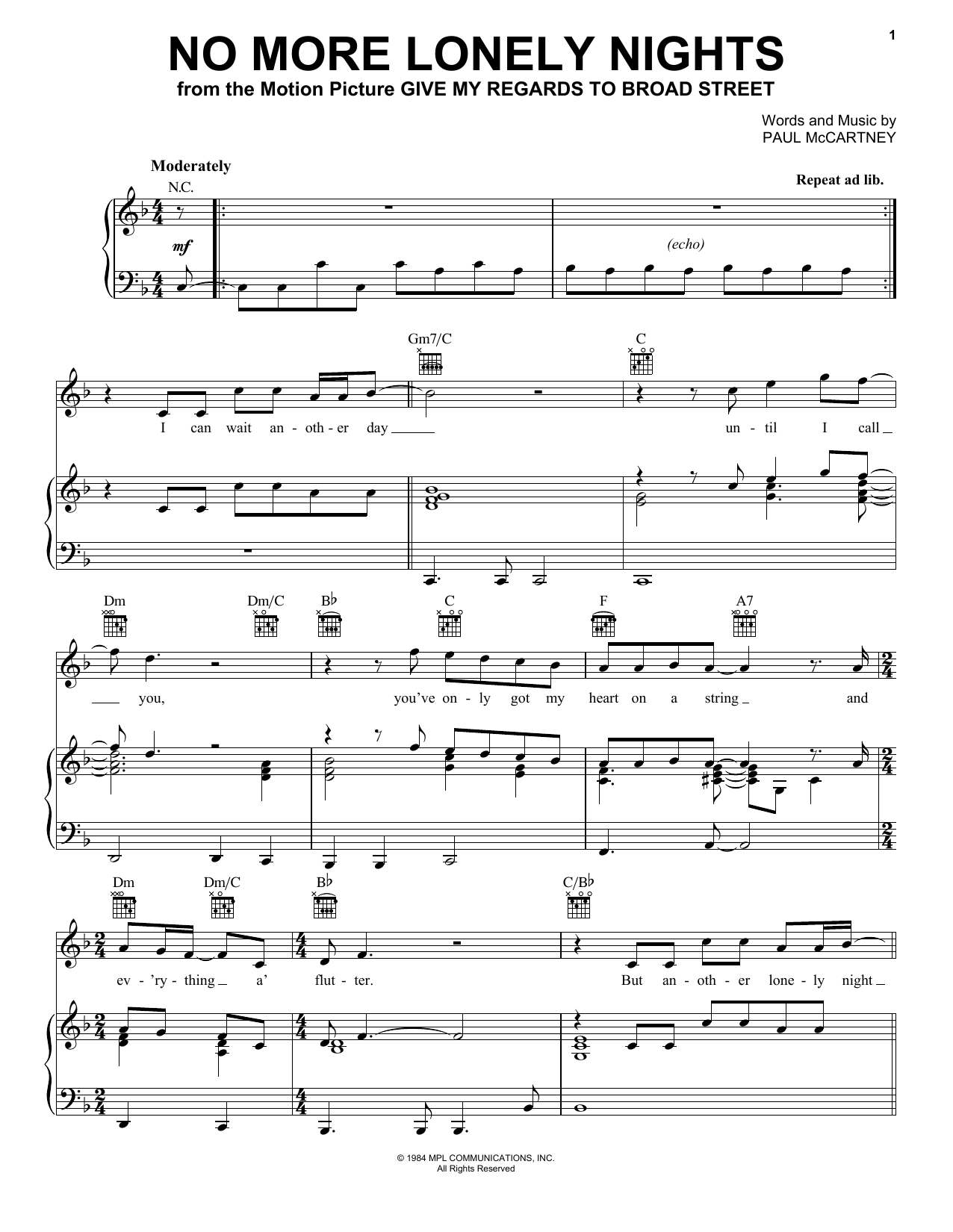 Produktbild zu: No More Lonely Nights