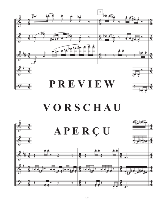 Produktgalerie: Seite 15 von 21 Two Modern Motets , , (Holzbläser Quintett Flöte, Oboe, Klarinette, Horn, Fagott)