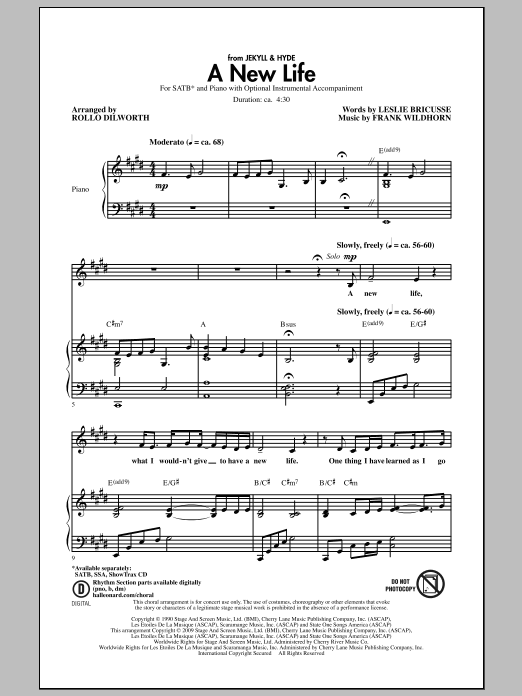 Produktbild zu: A New Life (from Jekyll & Hyde)
